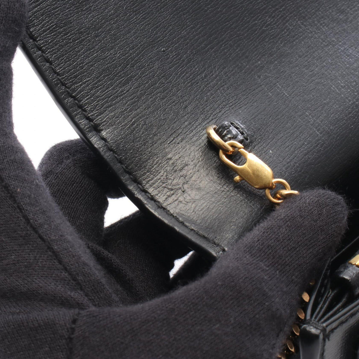 Preloved SAINT LAURENT PARIS SUNSET Sunset Shoulder Bag Black leather 533026 2101220288747
