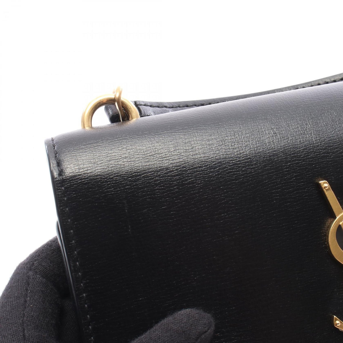 Preloved SAINT LAURENT PARIS SUNSET Sunset Shoulder Bag Black leather 533026 2101220288747