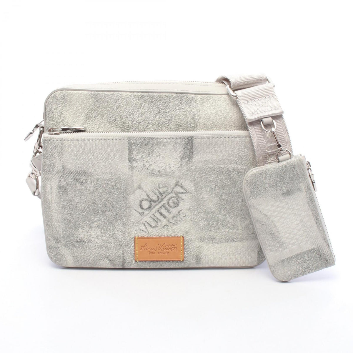 Preloved LOUIS VUITTON Trio Messenger Damier Salt Gres Gray Shoulder Bag N50068 2101220216177