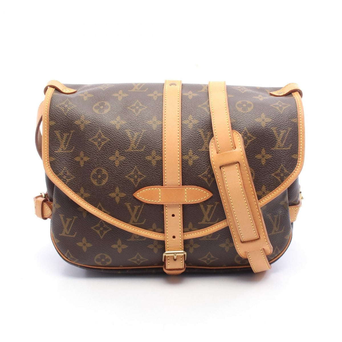 Preloved LOUIS VUITTON Saumur 30 Monogram Brown Shoulder Bag M42256 2101220084349