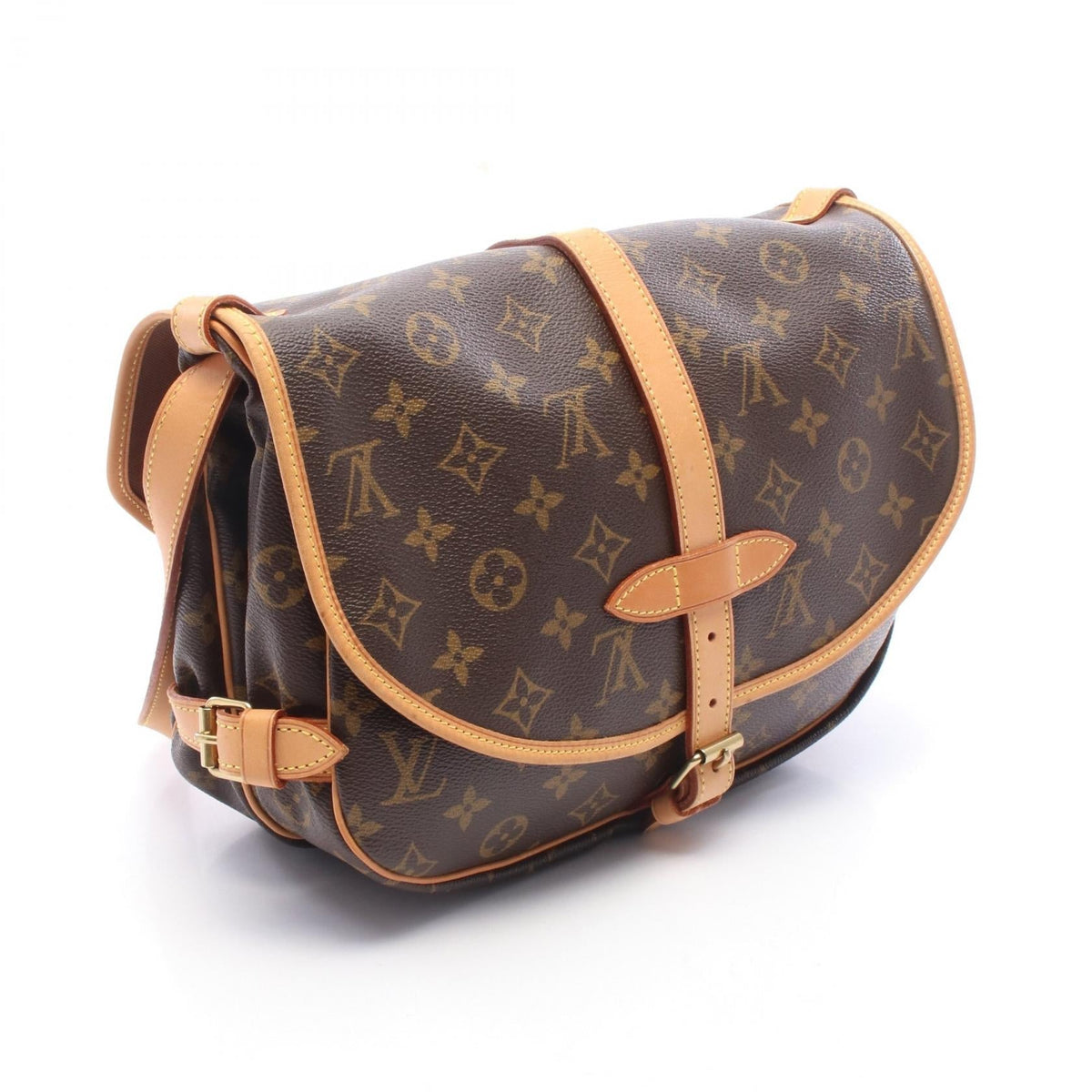 Preloved LOUIS VUITTON Saumur 30 Monogram Brown Shoulder Bag M42256 2101220084349