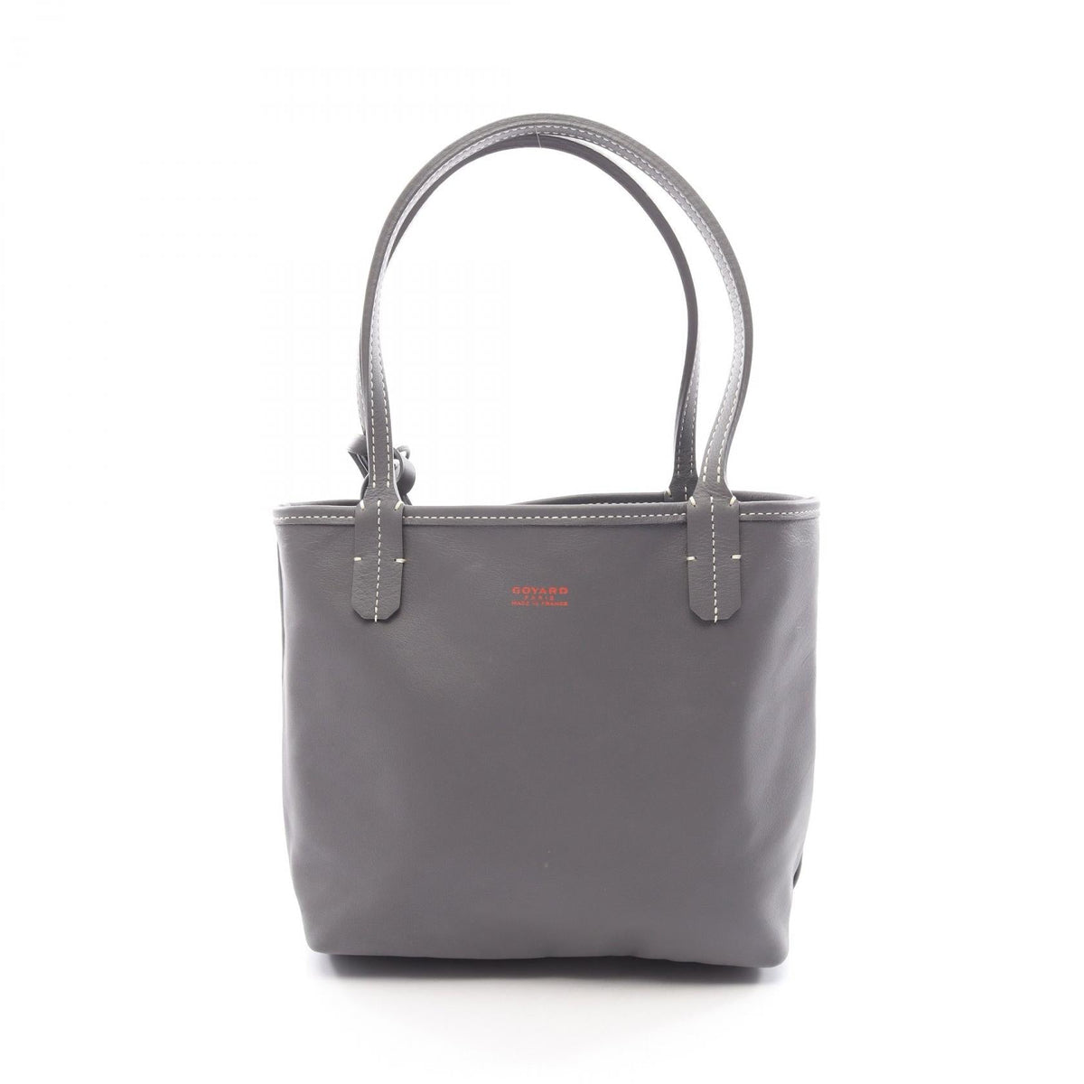 Preloved GOYARD Ange Mini Pouch Reversible Tote Bag Gray/White PVC coated canvas×leather 2120900147105