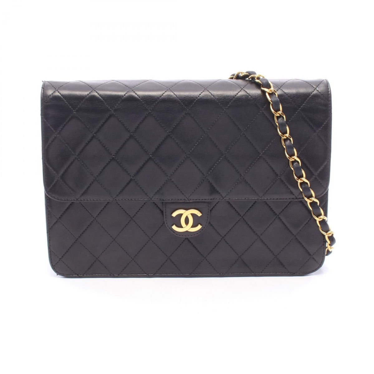 Preloved CHANEL Black Matelasse Lambskin (sheep leather) 2101220285531