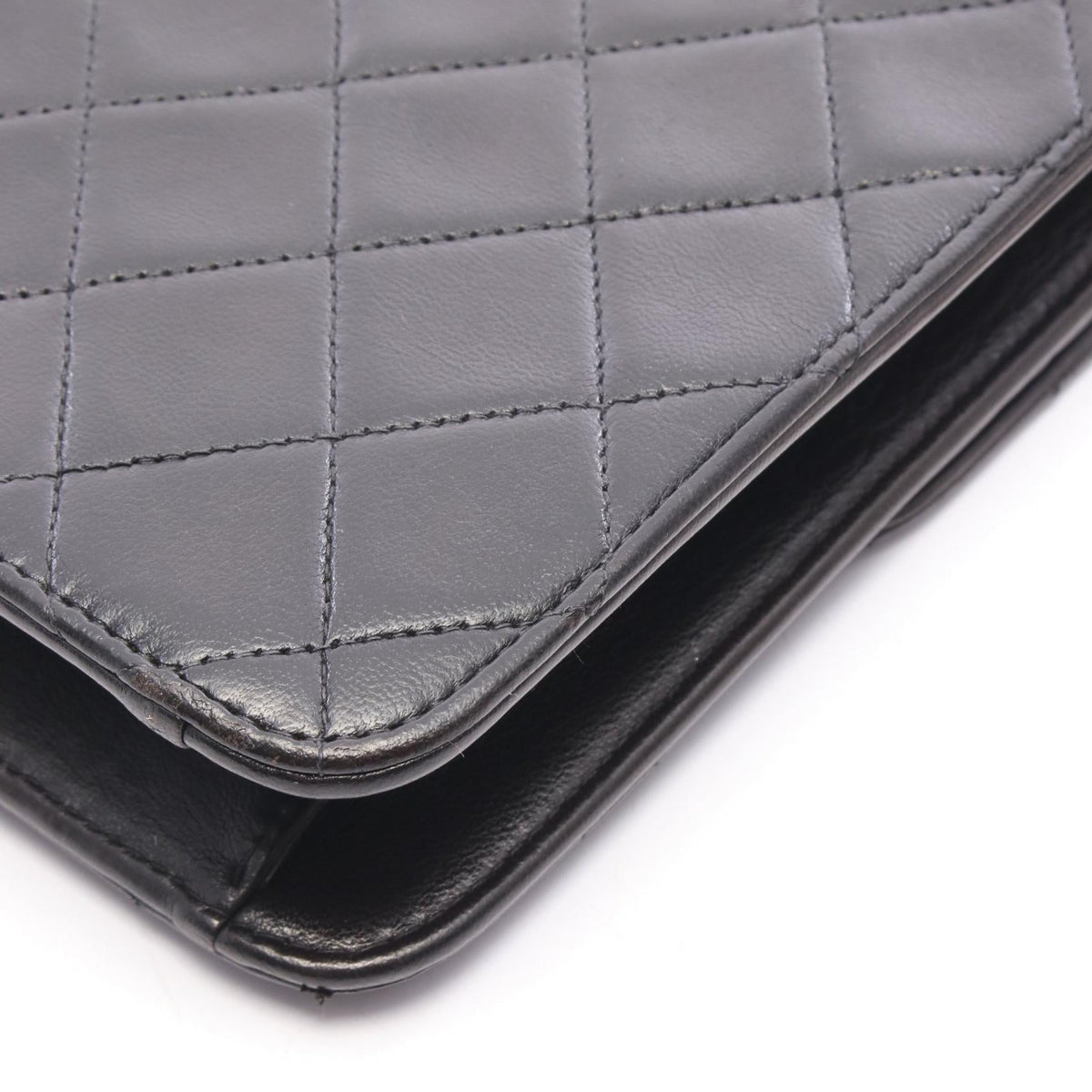Preloved CHANEL Black Matelasse Lambskin (sheep leather) 2101220285531