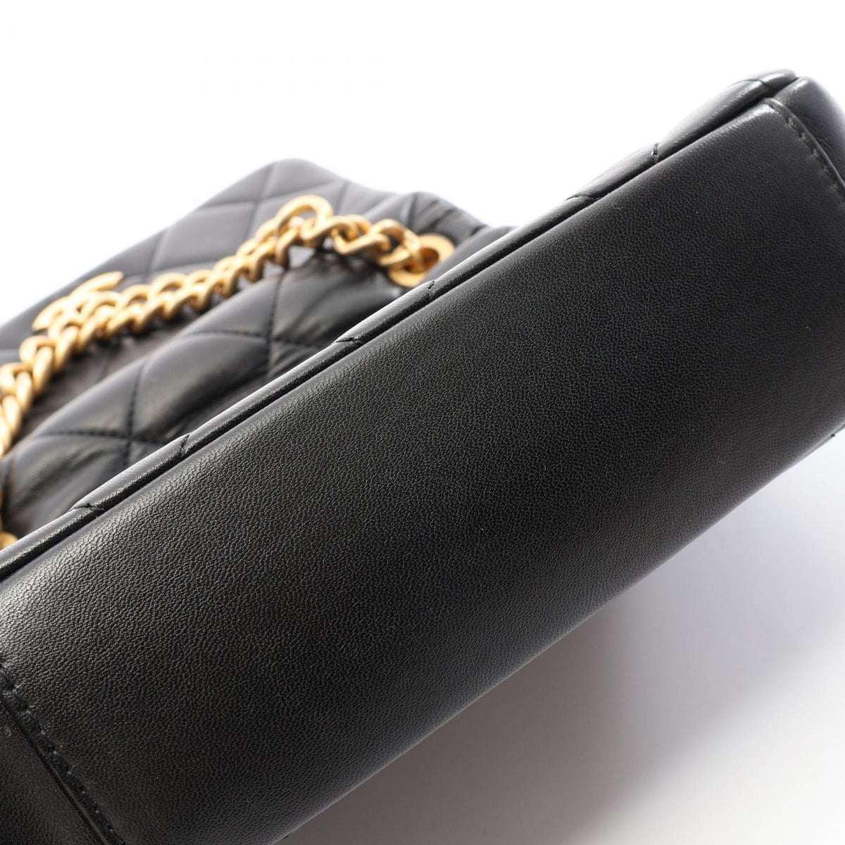 Preloved CHANEL Black Matelasse 2WAY Lambskin (sheep leather) 2106800650204