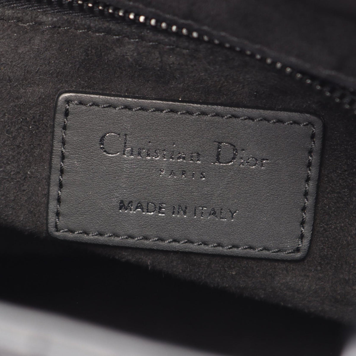 Preloved Dior LADY DIOR MY ABCDIOR Lady Christian Dior Small Cannage 2WAY Handbag Black leather M0538SLOI_M989 2106800649963