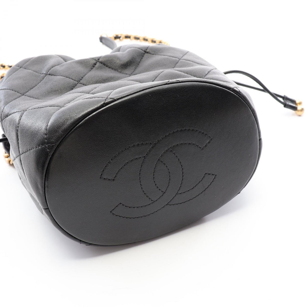 Preloved CHANEL Black Matelasse 2WAY leather 2106800649673