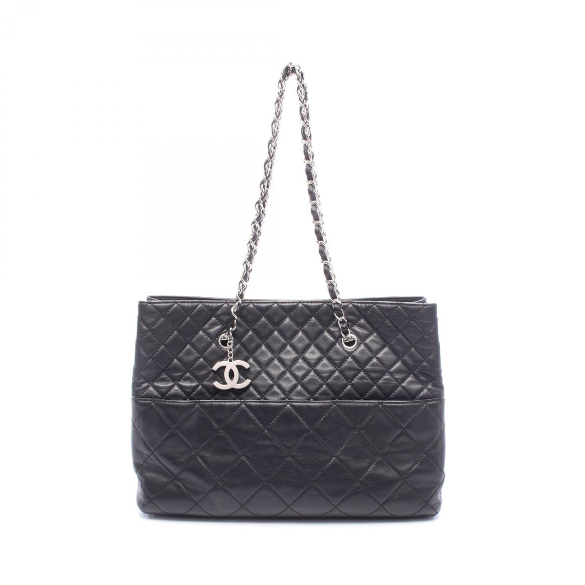 Preloved CHANEL Black Matelasse Lambskin (sheep leather) 2121400022541