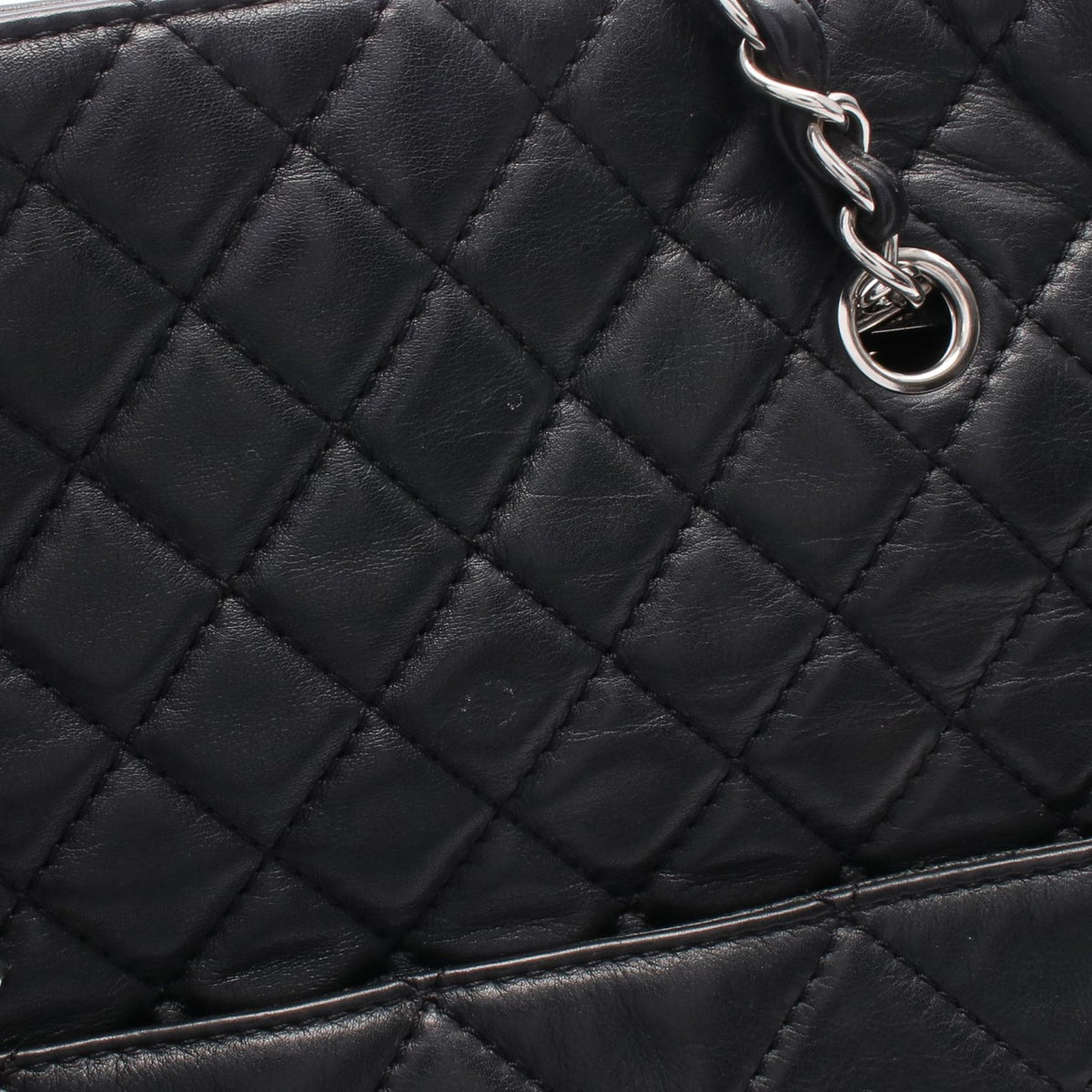 Preloved CHANEL Black Matelasse Lambskin (sheep leather) 2121400022541