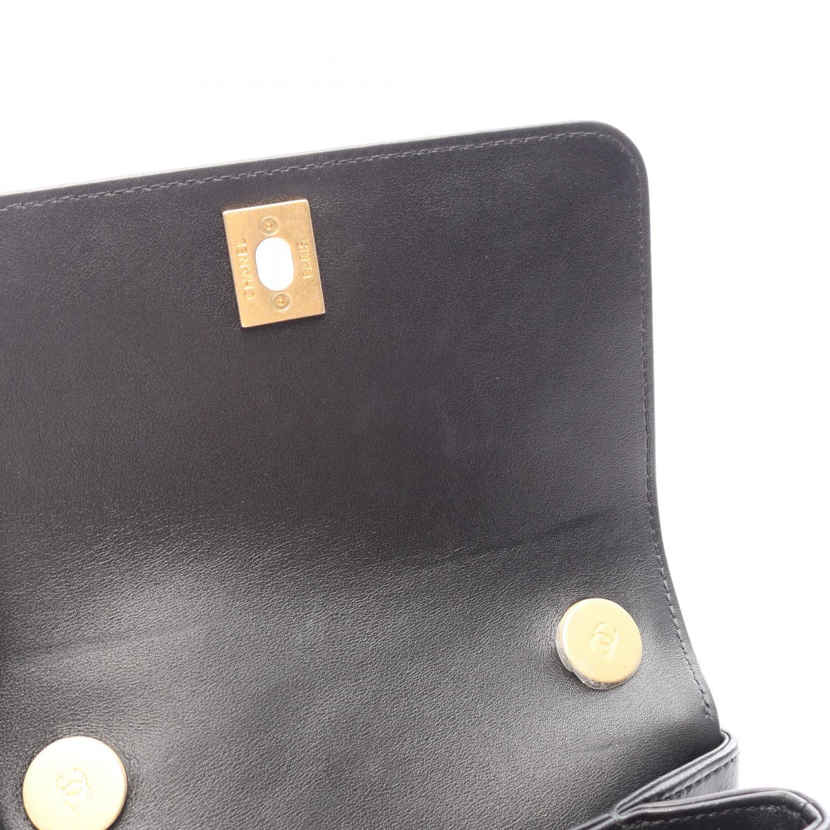 Preloved CHANEL Black Matelasse 2WAY Lambskin (sheep leather) 2101220244590
