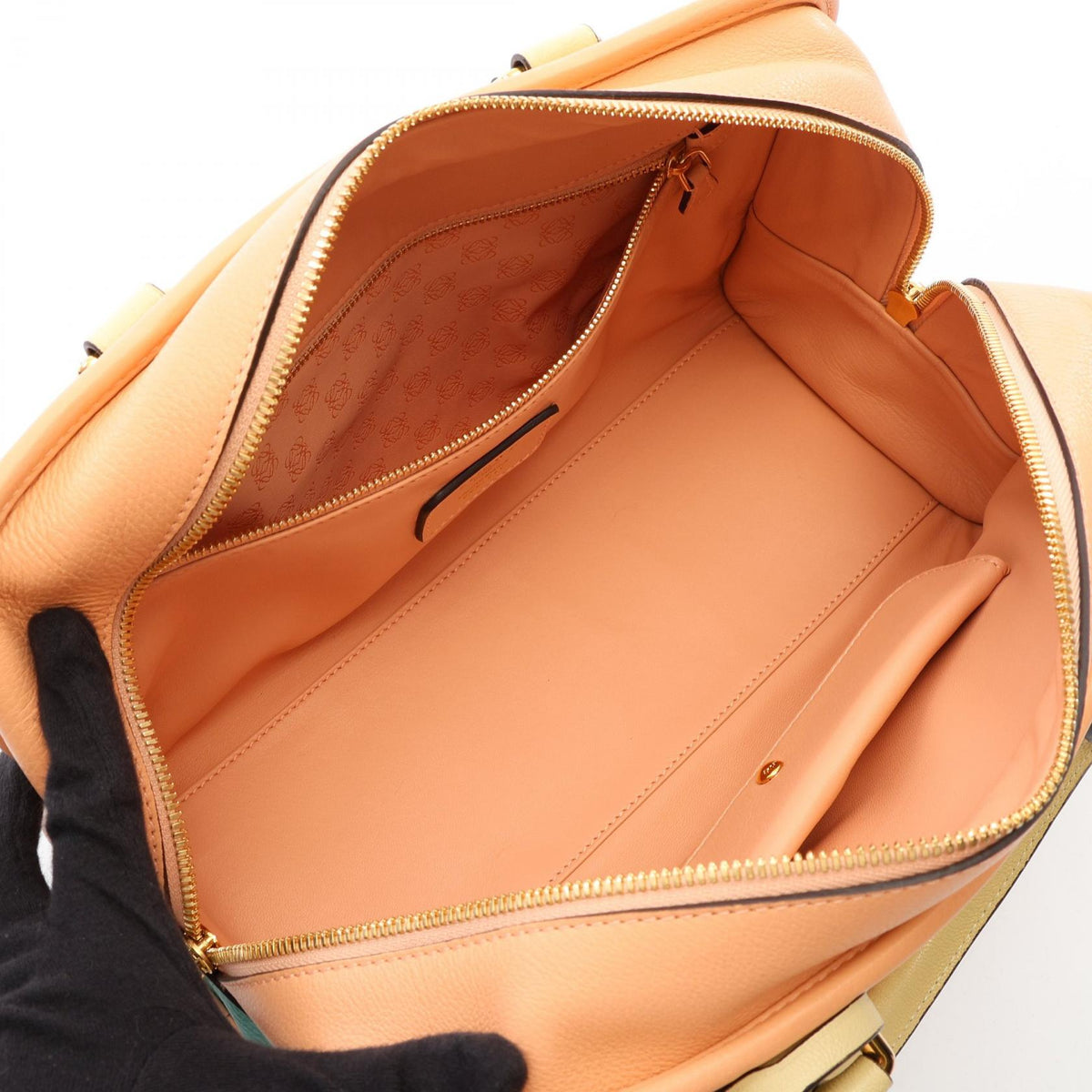 Preloved LOEWE Americana 28 Handbag Pink/Yellow/Green leather 2101220285685