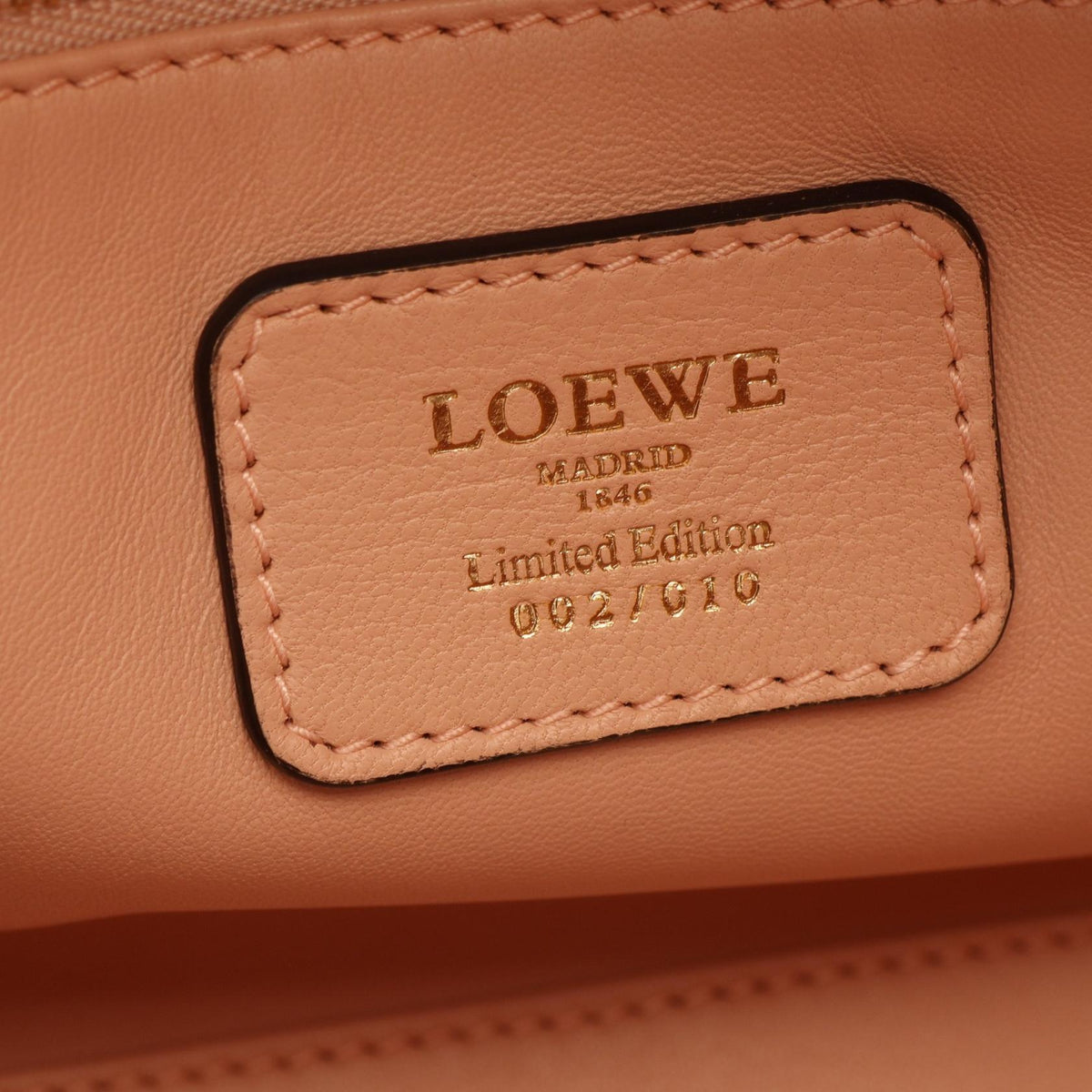Preloved LOEWE Americana 28 Handbag Pink/Yellow/Green leather 2101220285685