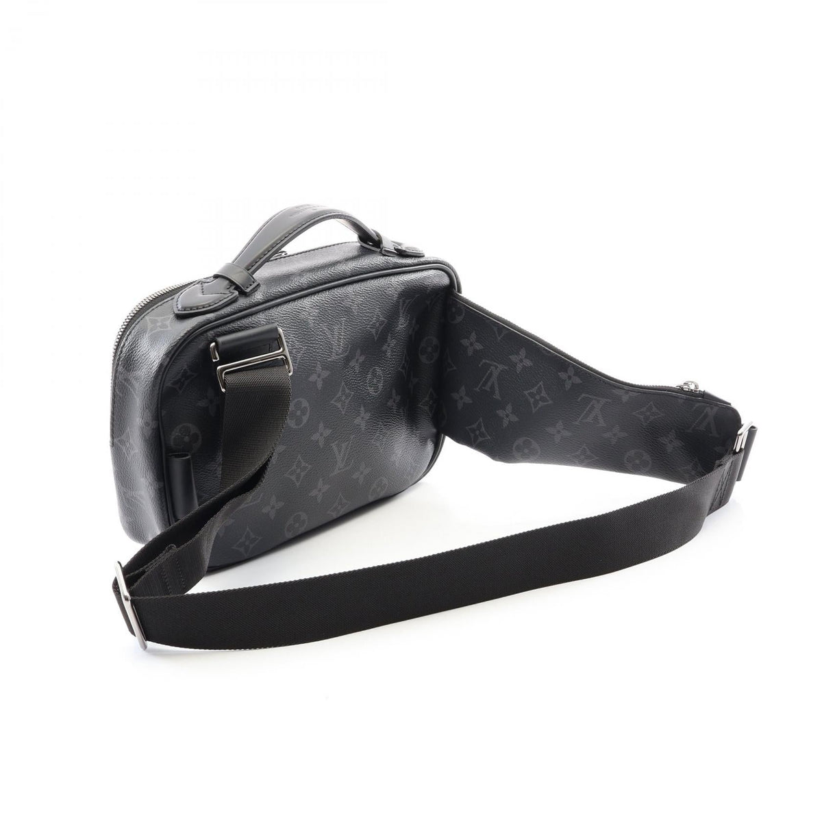 Preloved LOUIS VUITTON Bum bag Monogram Eclipse Black Waist bag Body bag M42906 2100301262362