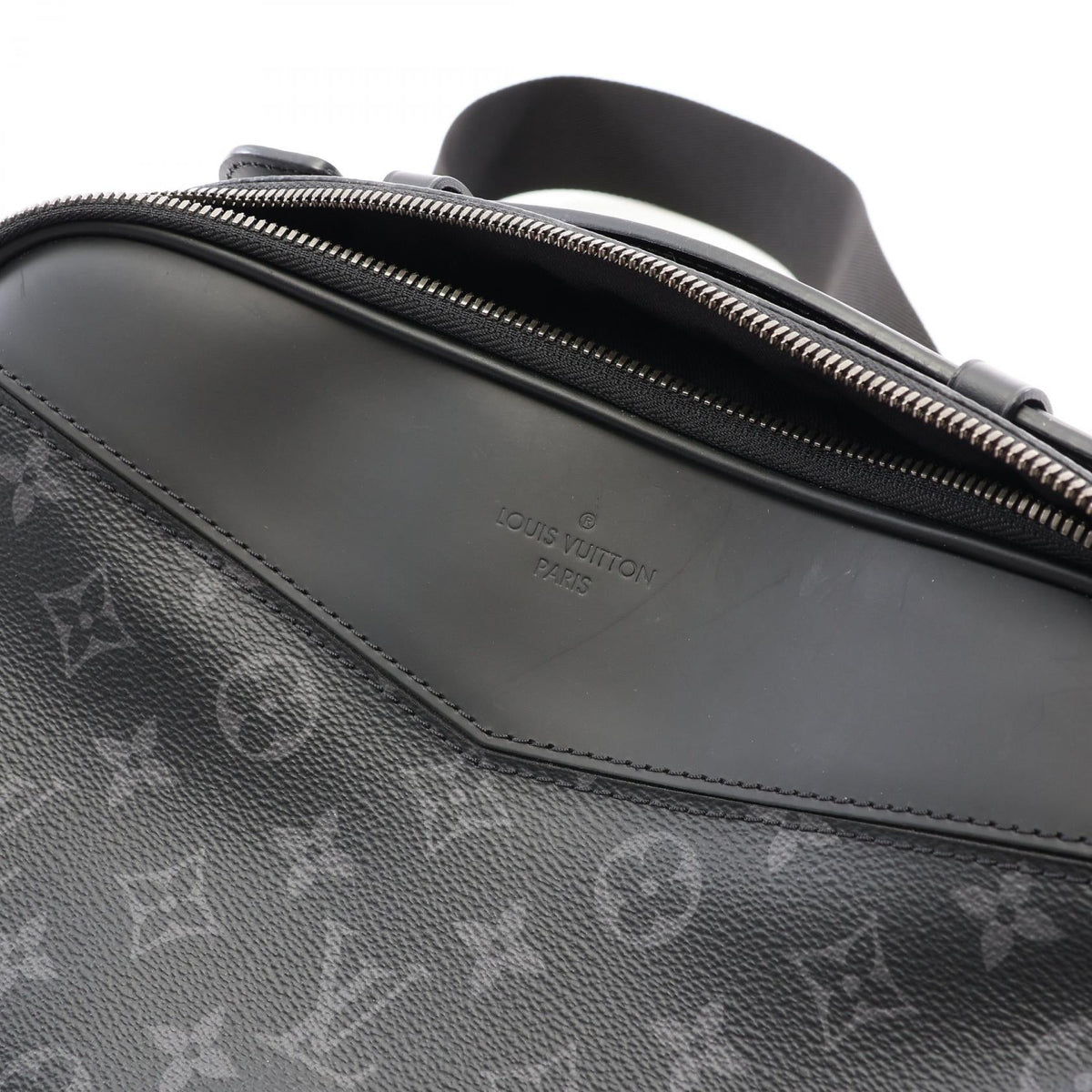 Preloved LOUIS VUITTON Bum bag Monogram Eclipse Black Waist bag Body bag M42906 2100301262362