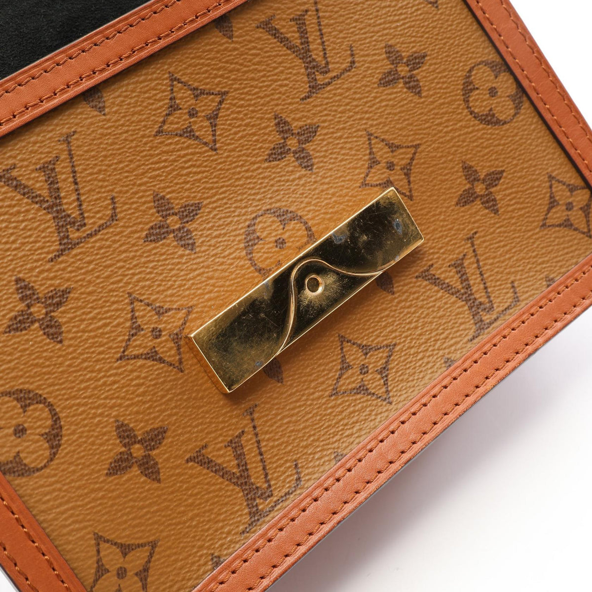 Preloved LOUIS VUITTON Dauphine MINI Monogram reverse Beige Brown/Beige Shoulder Bag M44580 2118700092084