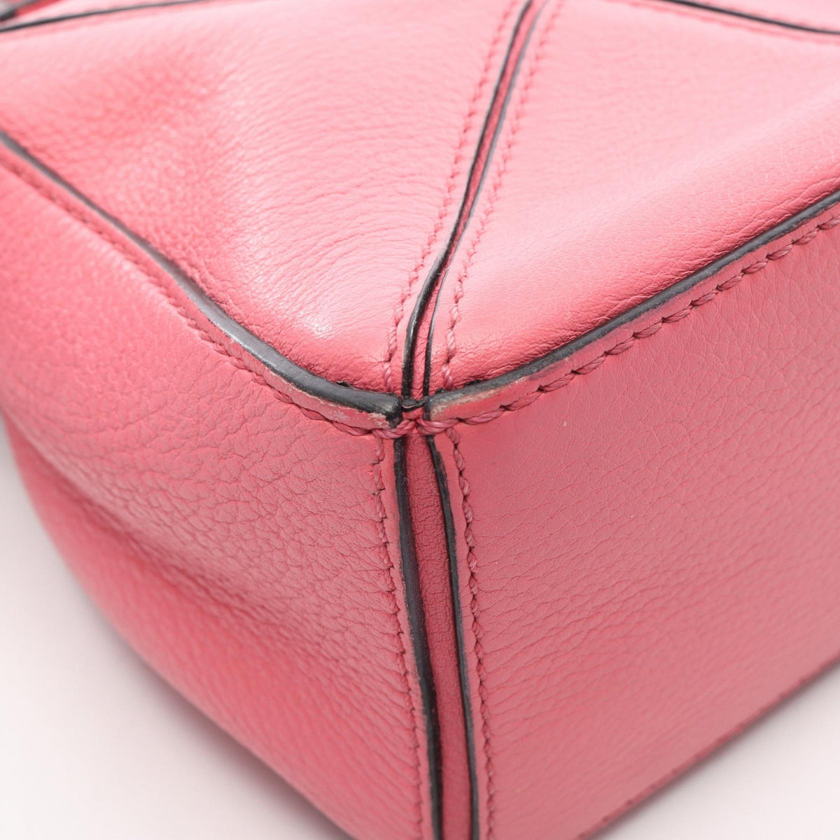 Preloved LOEWE Puzzle bag mini 2WAY Handbag Pink leather 2101220016937