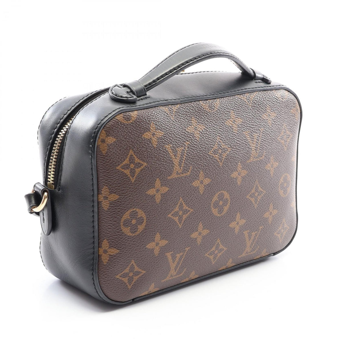 Preloved LOUIS VUITTON Santonju Monogram Black 2WAY Brown/Black Shoulder Bag M43555 2101220287078