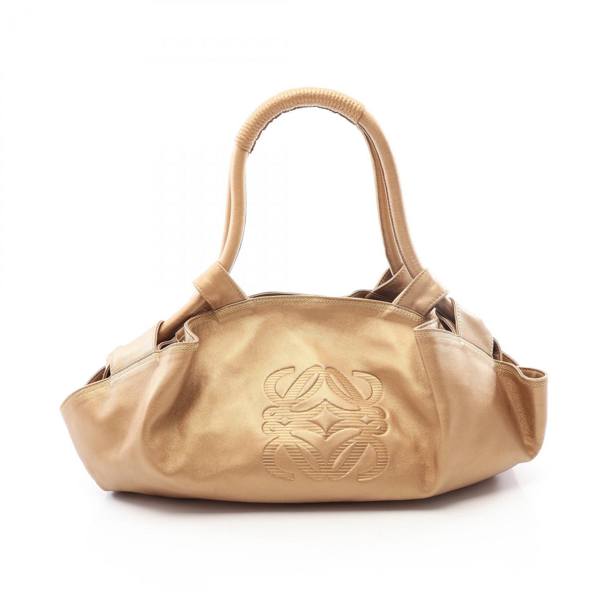 Preloved LOEWE Nappa Aire Handbag Gold leather 2101220285777