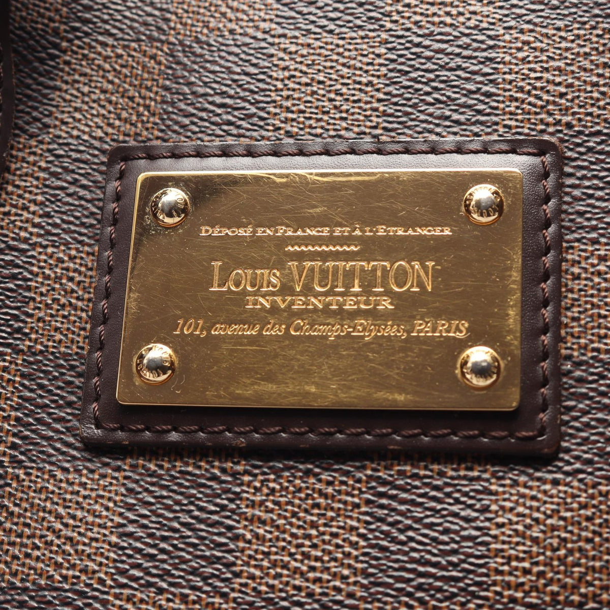 Preloved LOUIS VUITTON Hampstead PM Damier Ebene Brown Tote Bag N51205 2100301262065