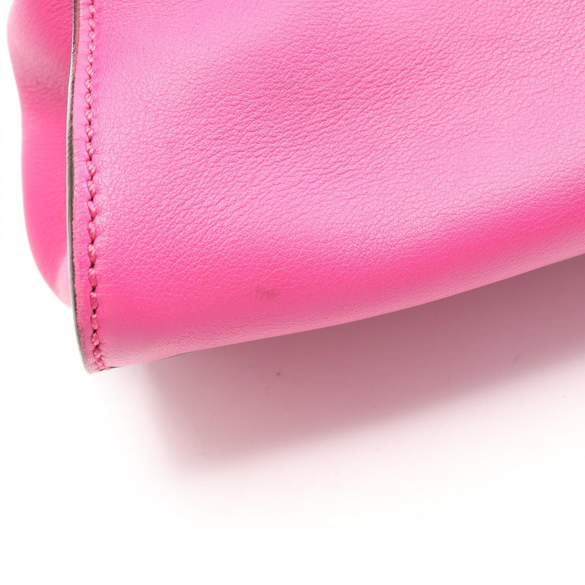 Preloved FENDI Peekaboo Regular 2WAY Handbag Pink leather 8BN2903ZM 2101220184124