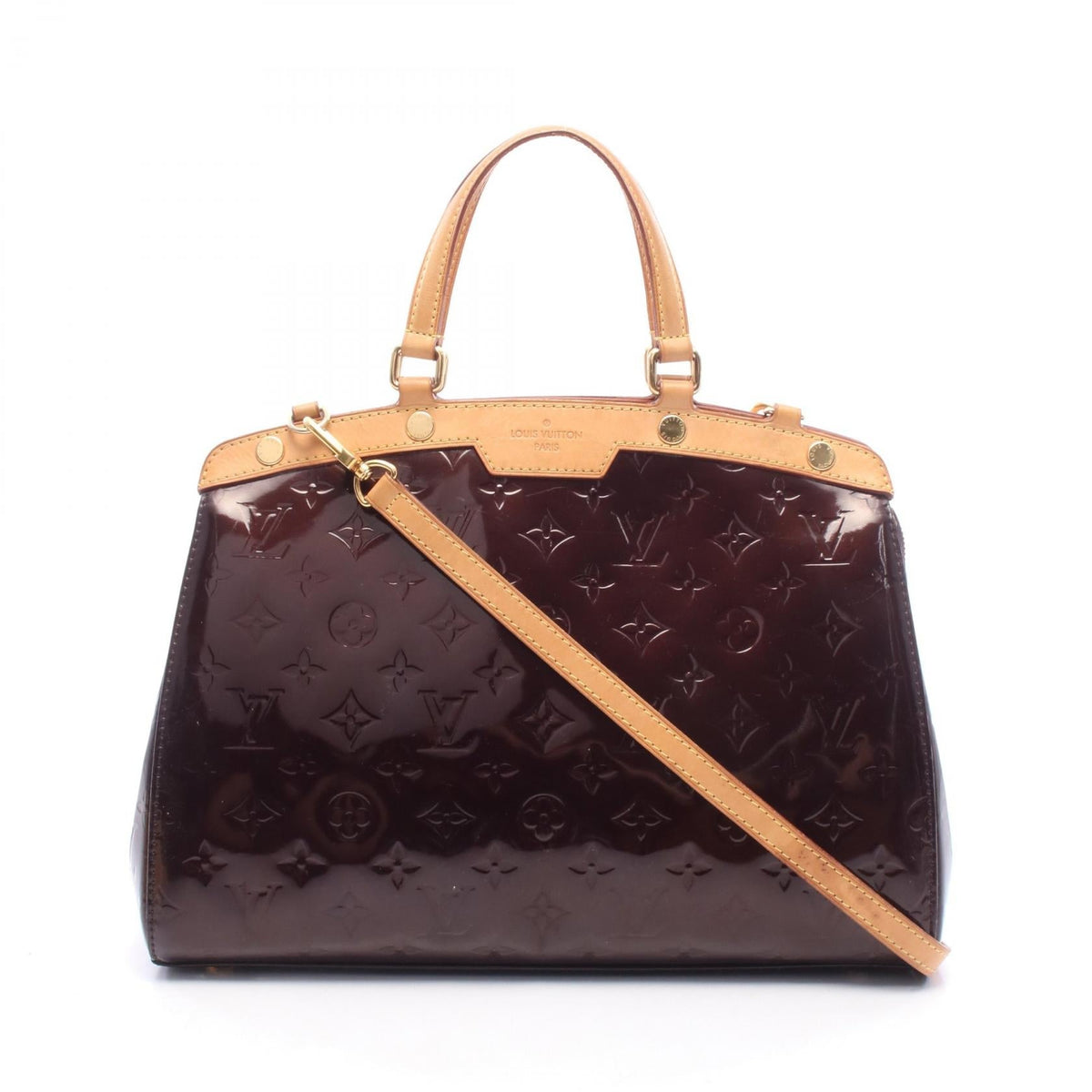Preloved LOUIS VUITTON Blair MM Monogram Vernis Amaranth Purple Handbag M91619 2101220288877