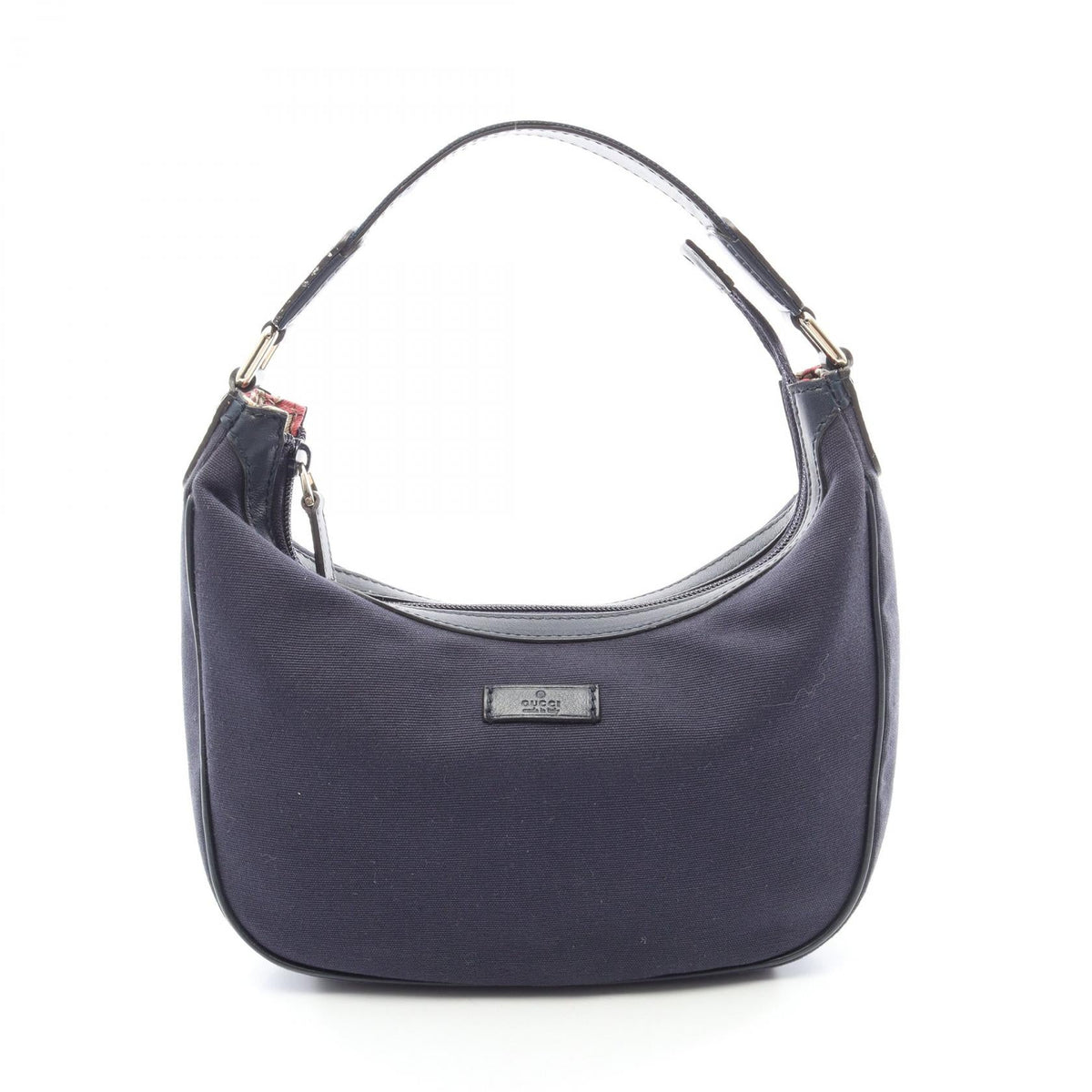 Preloved GUCCI Handbag Navy canvas×leather 263757 2101220288457