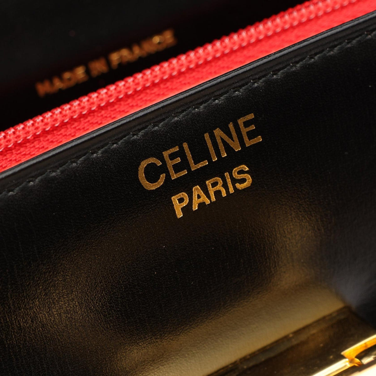 Preloved CELINE Handbag Black leather 2101220288198