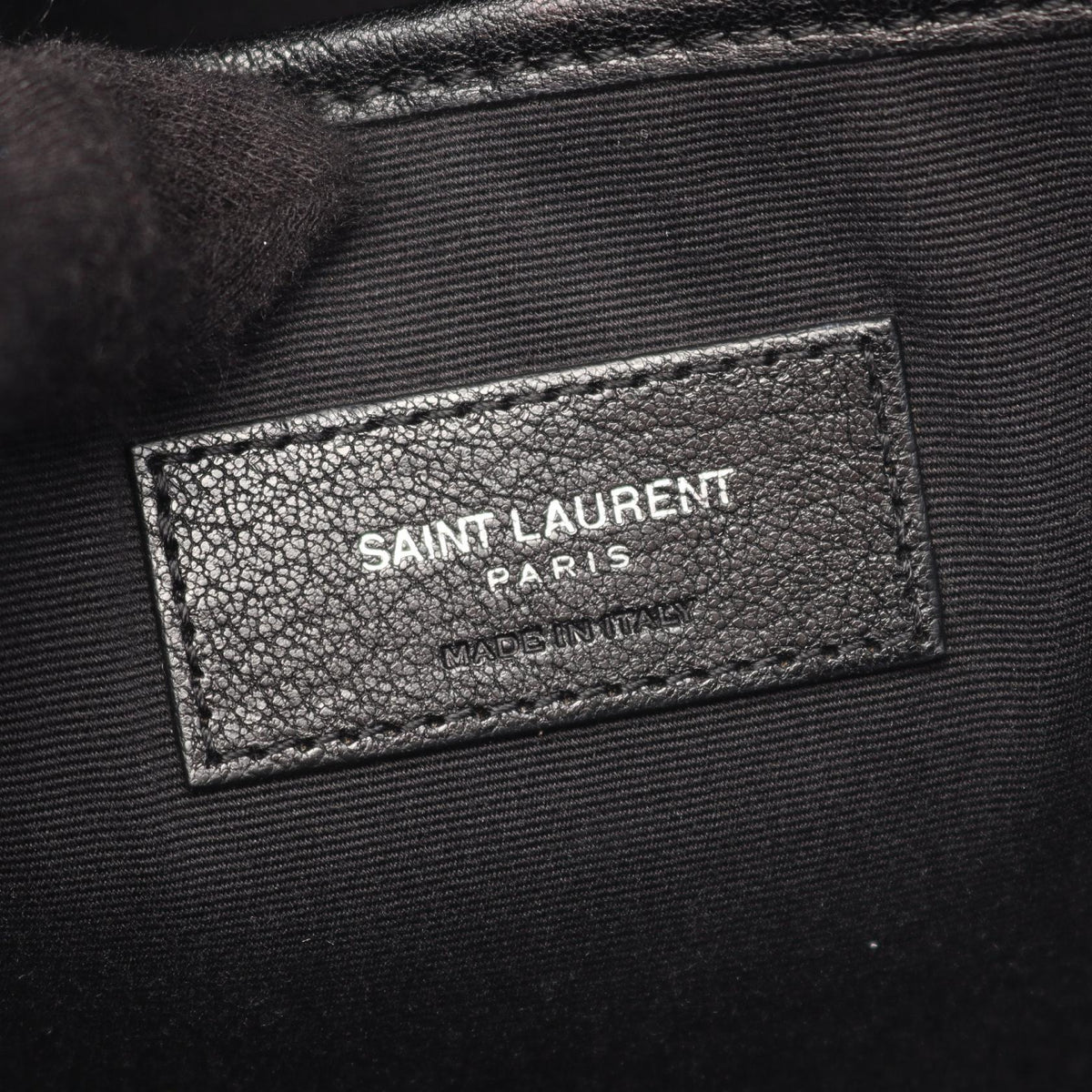 Preloved SAINT LAURENT PARIS YSL SAC CITY Rucksack Backpack Black/Multicolor leather×canvas 2101220281168
