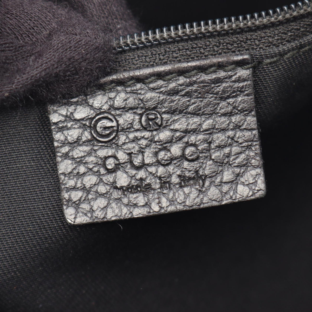 Preloved GUCCI GG pattern Abbey Shoulder Bag Black Nylon×leather 268642 2101219862217