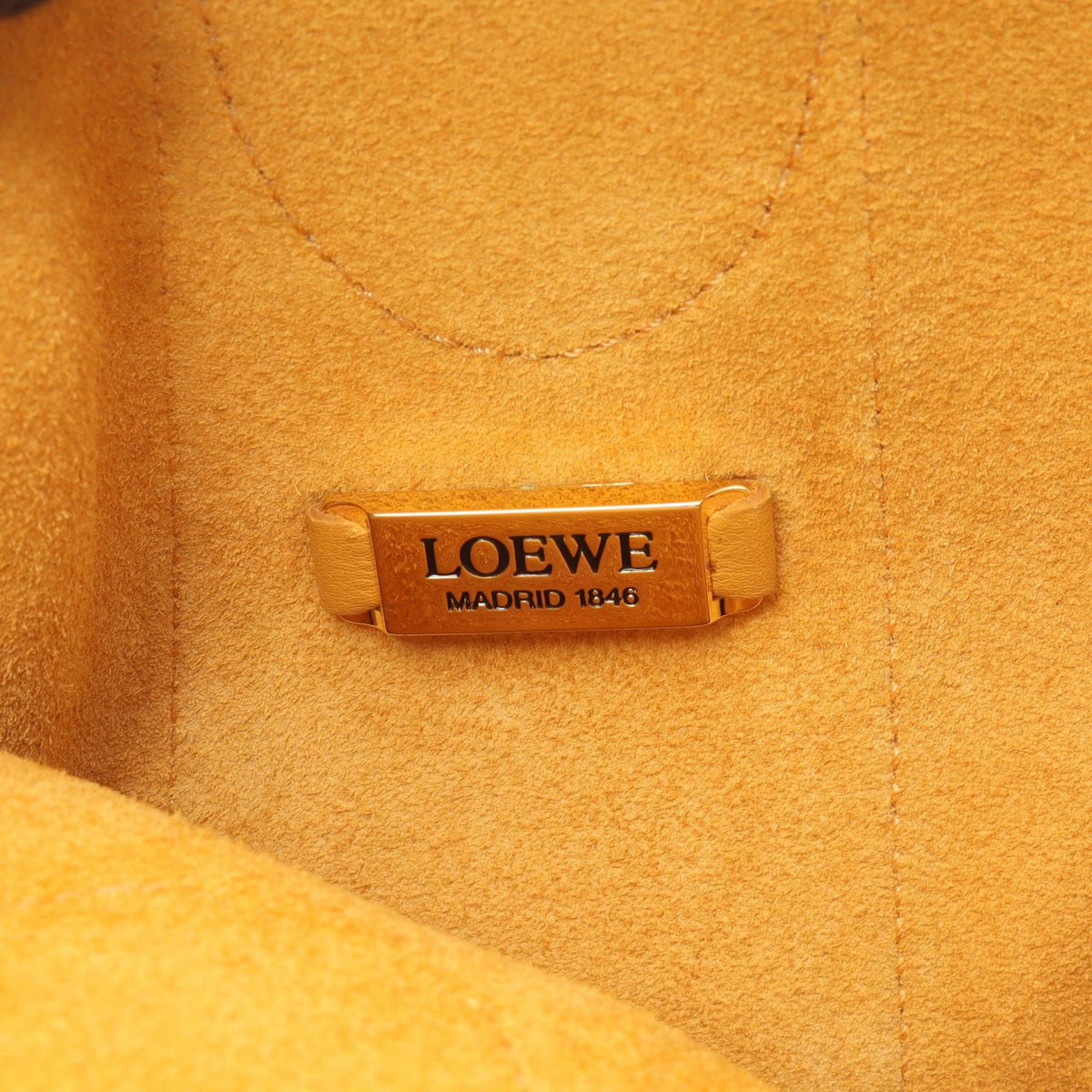 Preloved LOEWE Tote Bag Yellow leather 2101219567129