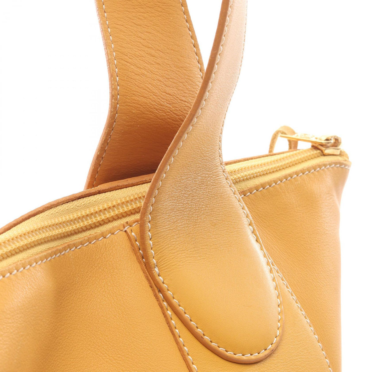 Preloved LOEWE Tote Bag Yellow leather 2101219567129