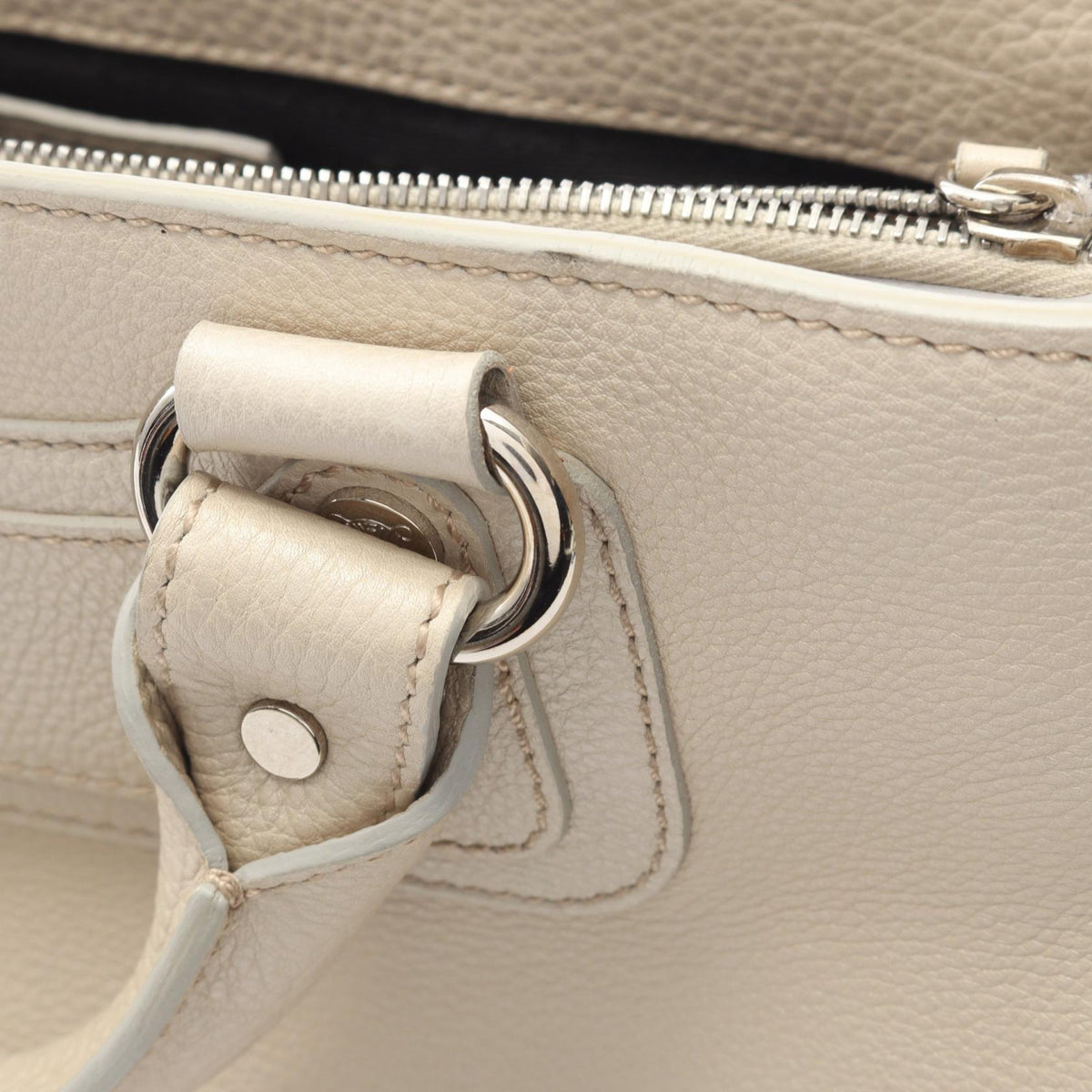 Preloved CELINE Boogie bag Handbag White leather 2101219480237